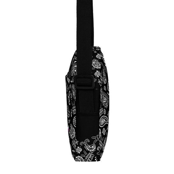 BUNNII GANG - Black Bandana Crossbody Bag