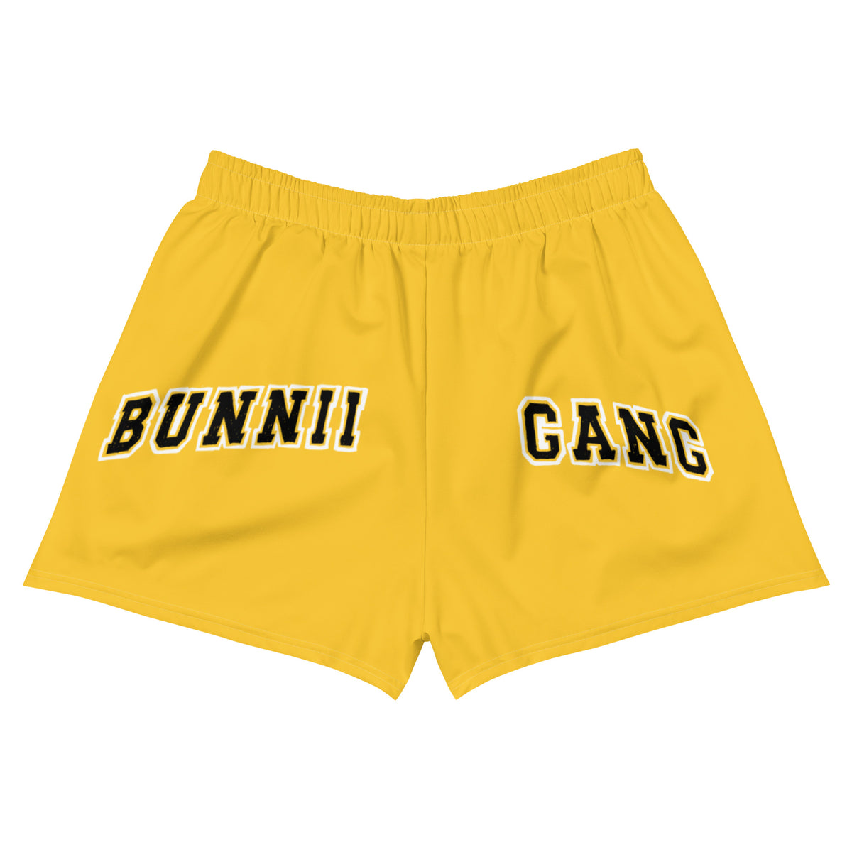BUNNII GANG "TEAM BUNNII" Yellow Athletic Shorts bunniigang