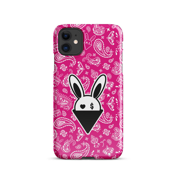 BUNNII GANG "PINK BANDANA" Snap case for iPhone®