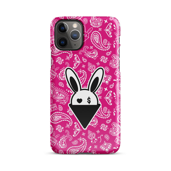 BUNNII GANG "PINK BANDANA" Snap case for iPhone®