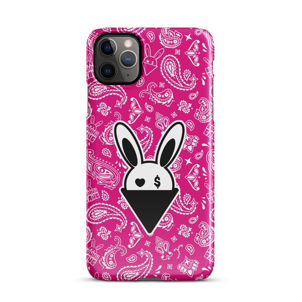 BUNNII GANG "PINK BANDANA" Snap case for iPhone®