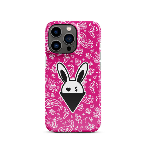 BUNNII GANG "PINK BANDANA" Snap case for iPhone®