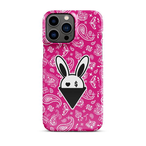 BUNNII GANG "PINK BANDANA" Snap case for iPhone®