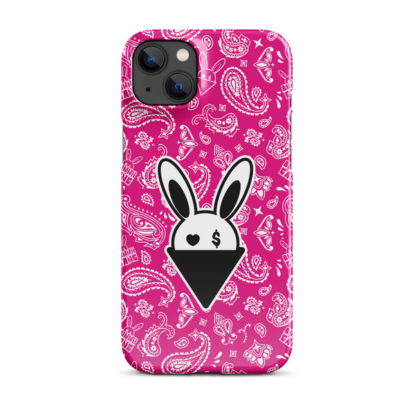 BUNNII GANG "PINK BANDANA" Snap case for iPhone®