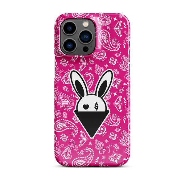 BUNNII GANG "PINK BANDANA" Snap case for iPhone®