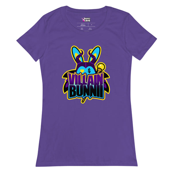 BUNNII GANG "VILLAIN BUNNII" Women’s fitted t-shirt