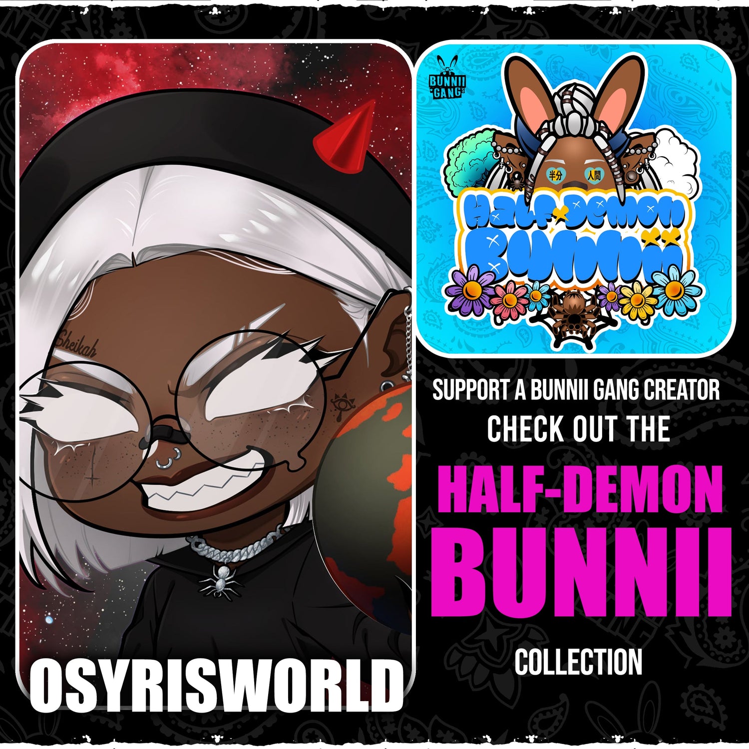 OSYRISWORLD A.K.A HALF-DEMON BUNNII