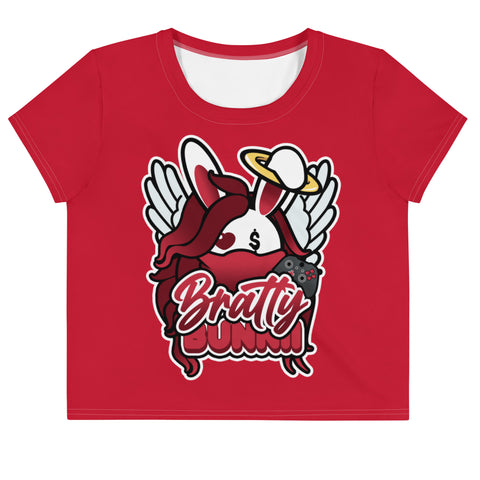 BUNNII GANG "BRATTY BUNNII" Crop Tee