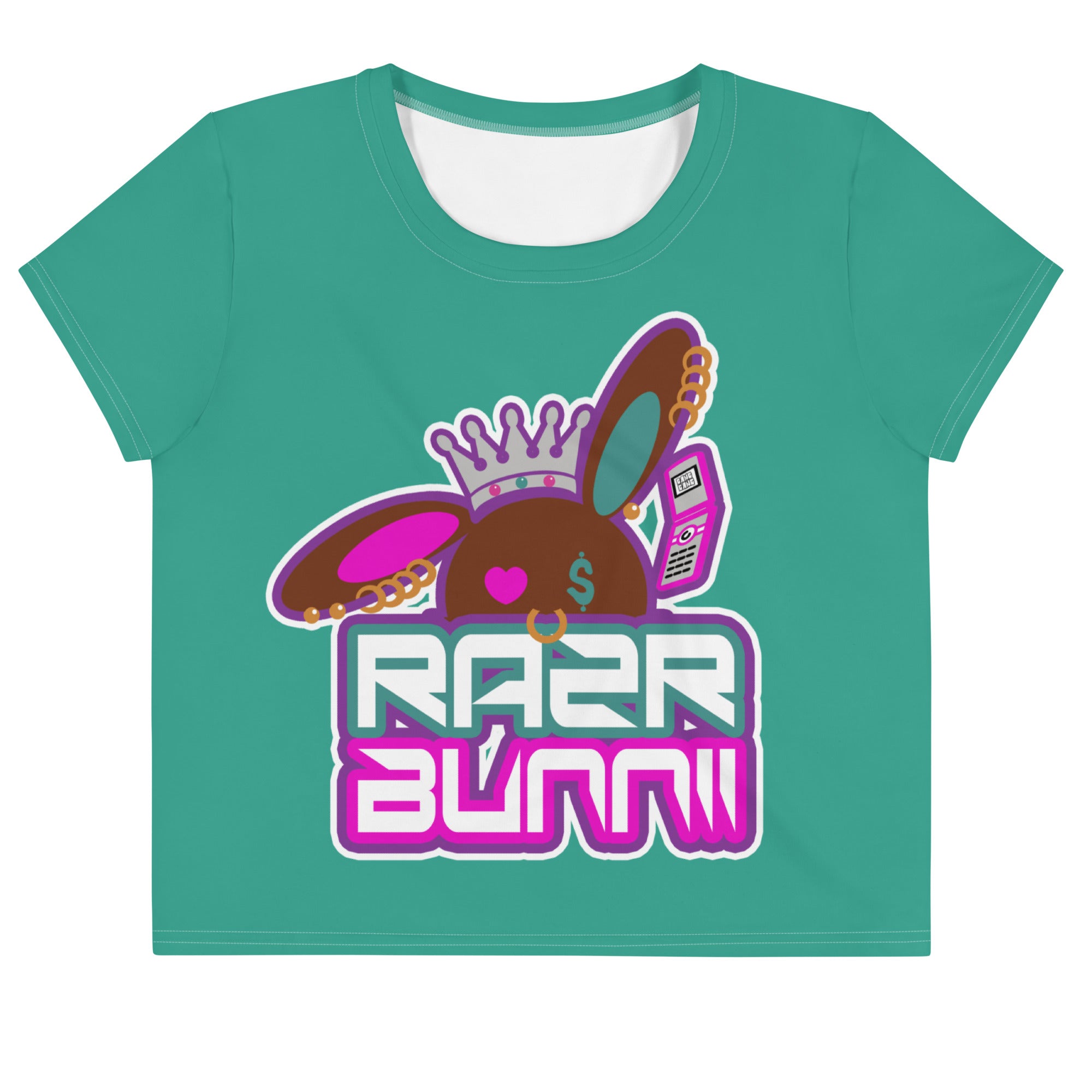 BUNNII GANG "RAZR BUNNII" Crop Tee