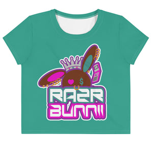 BUNNII GANG "RAZR BUNNII" Crop Tee