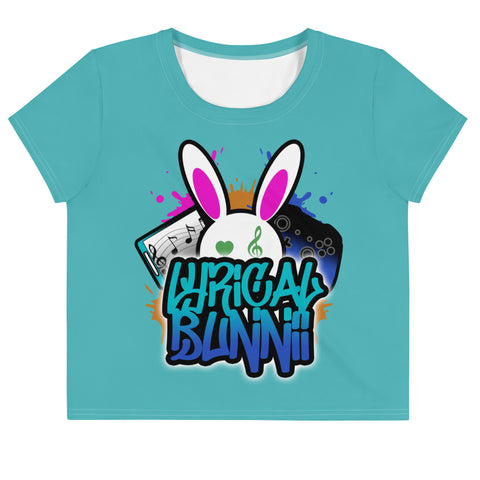 BUNNII GANG "LYRICAL BUNNII" Crop Tee