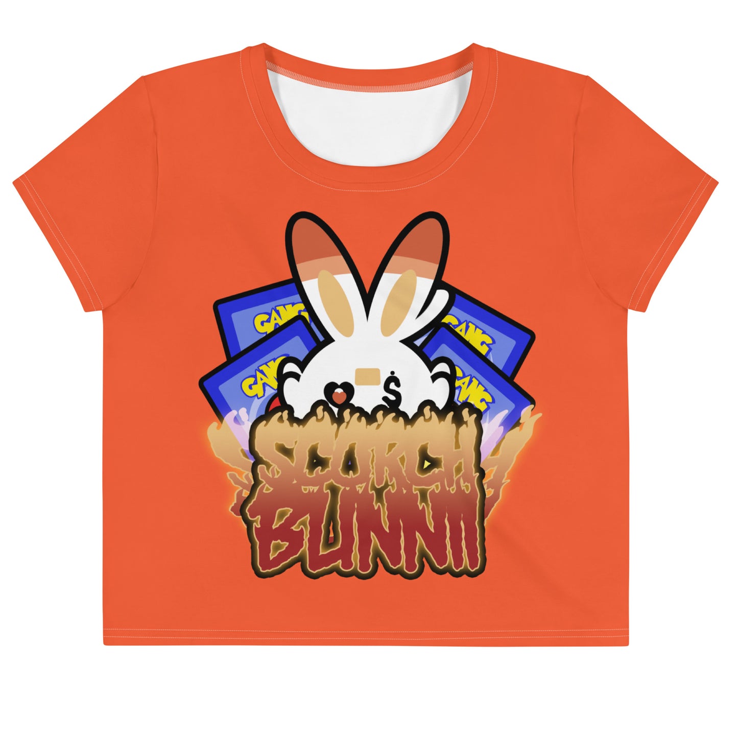 BUNNII GANG "SCORCH BUNNII" Crop Tee