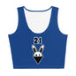 BUNNII GANG "TEAM BUNNII" Blue Crop Top