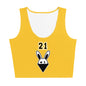 BUNNII GANG "TEAM BUNNII" Yellow Crop Top