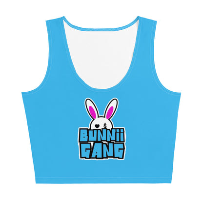 BUNNII GANG "TEAM BUNNII" SKY BLUE Crop Top