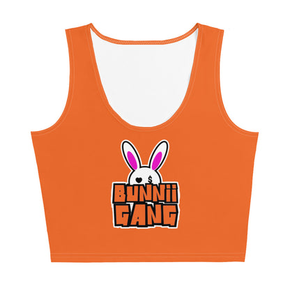 BUNNII GANG "TEAM BUNNII" ORANGE Crop Top