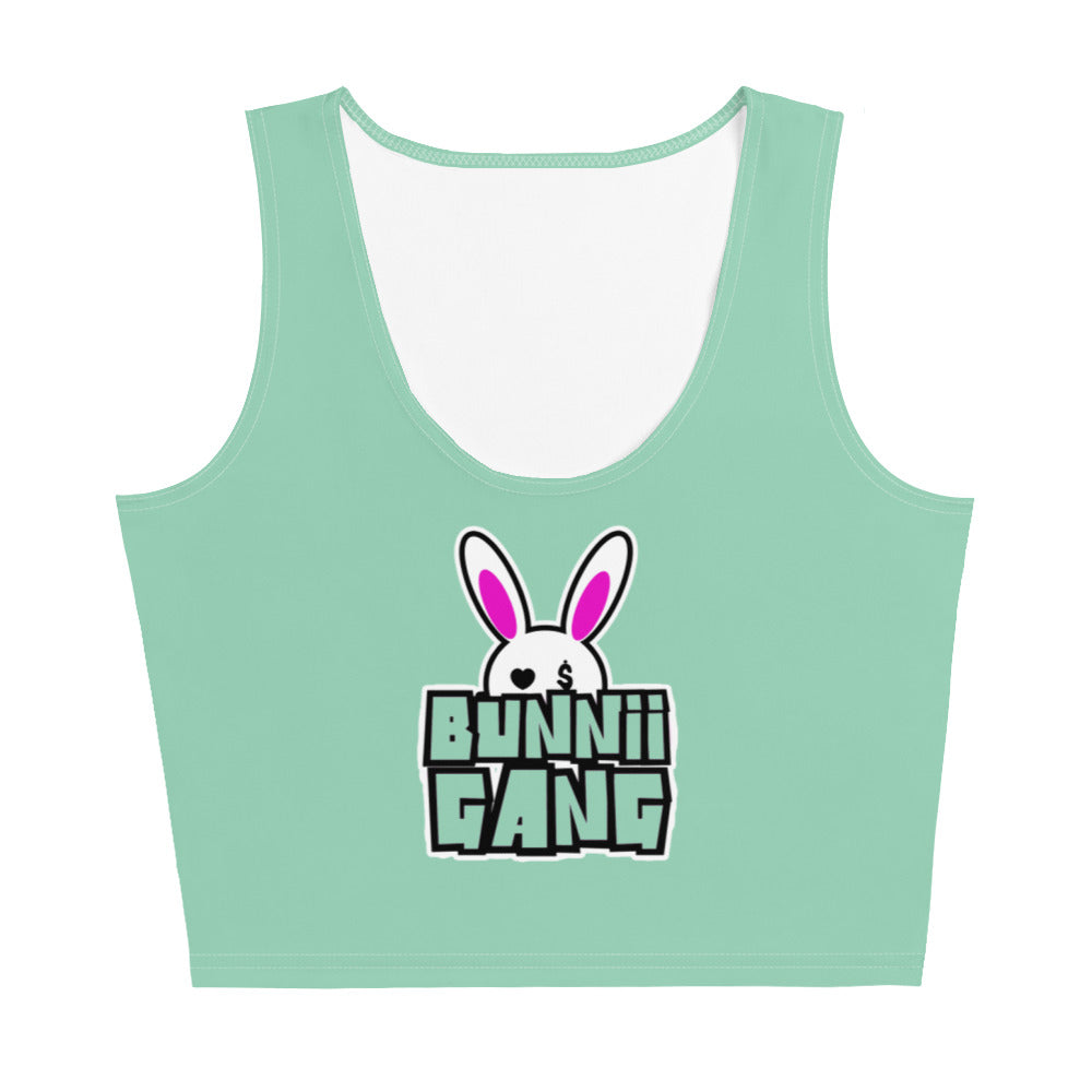 BUNNII GANG "TEAM BUNNII" MINT Crop Top
