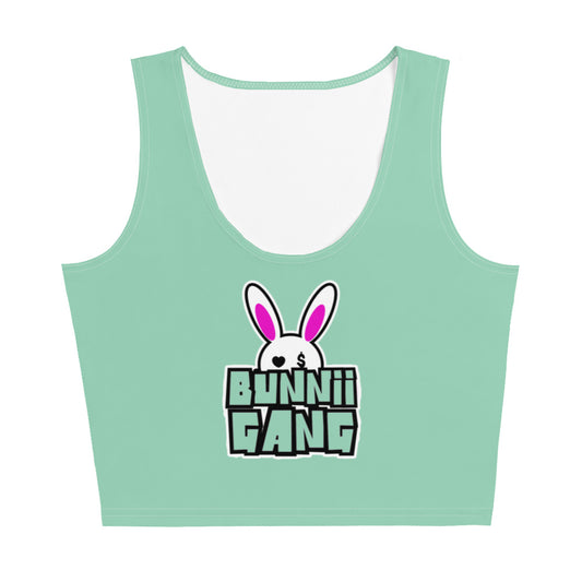BUNNII GANG "TEAM BUNNII" MINT Crop Top