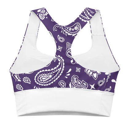 BUNNII GANG "PURPLE BANDANA" Sports Bra
