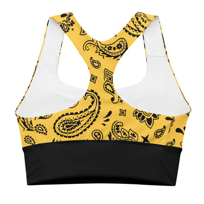BUNNII GANG "YELLOW BANDANA" Sports Bra