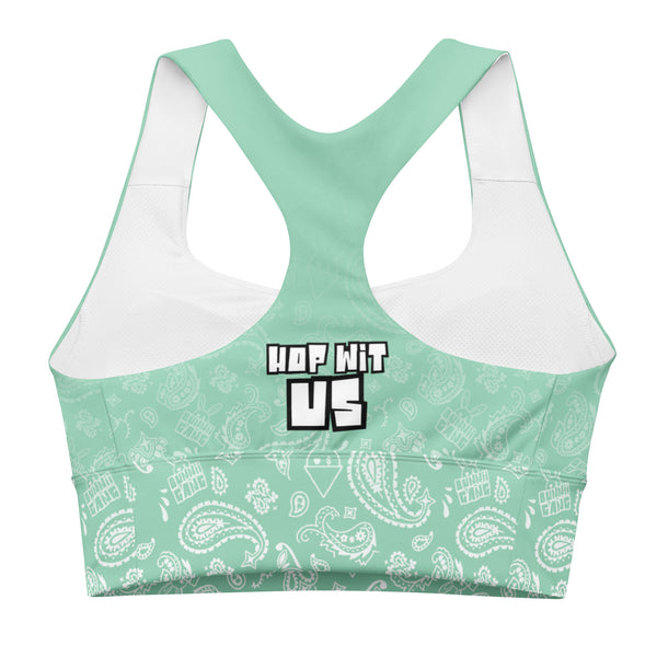 BUNNII GANG "MINT" BANDANA Sports Bra