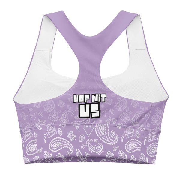 BUNNII GANG "LAVENDER" BANDANA Sports Bra