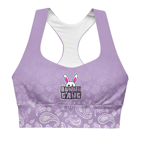 BUNNII GANG "LAVENDER" BANDANA Sports Bra