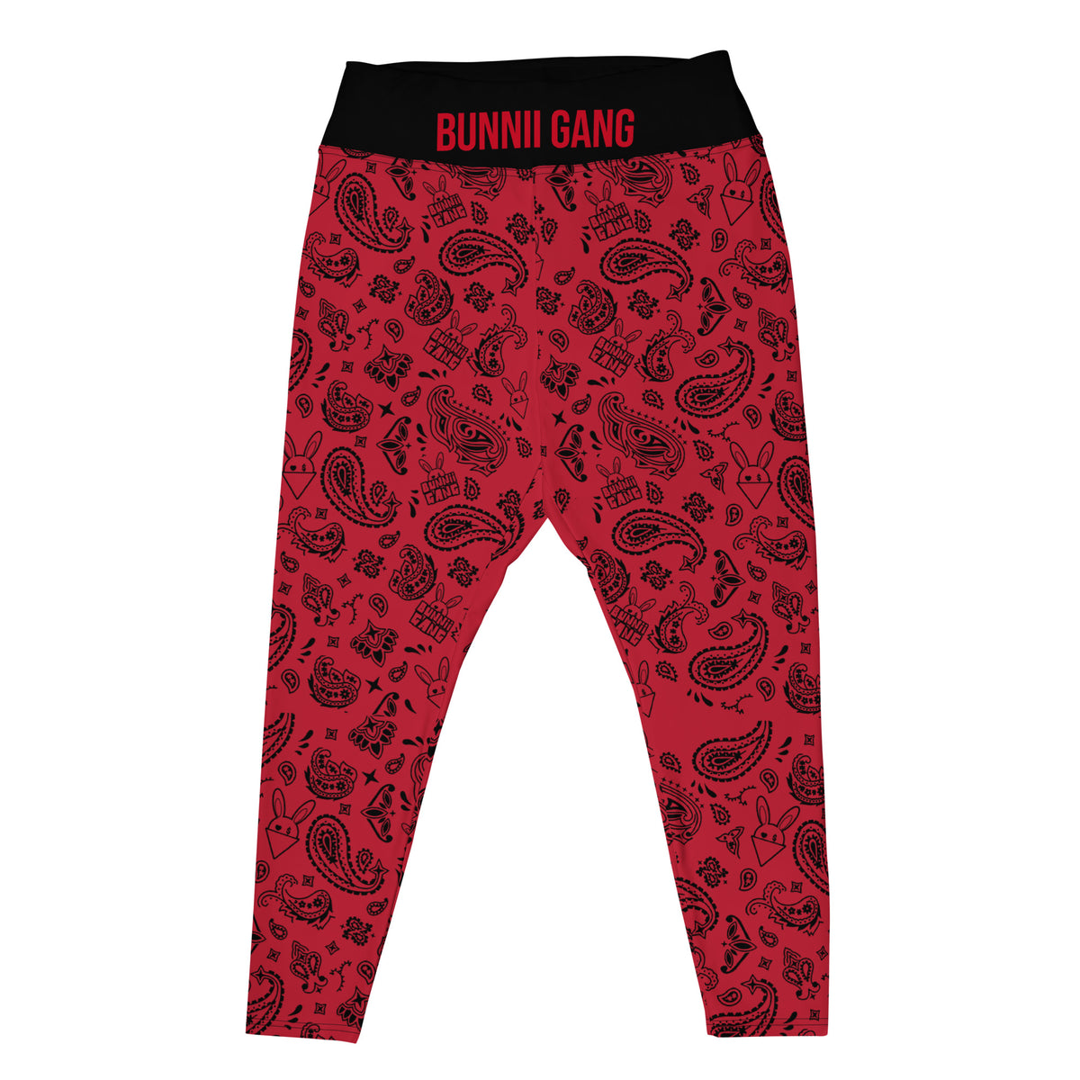 BUNNII GANG "RED BANDANA" Plus Size Leggings