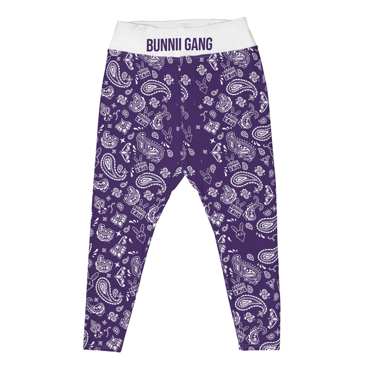 BUNNII GANG "PURPLE BANDANA" Plus Size Leggings