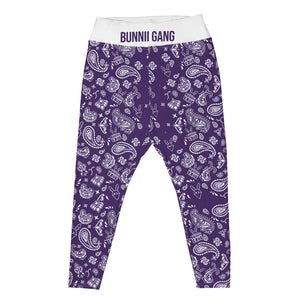 BUNNII GANG "PURPLE BANDANA" Plus Size Leggings