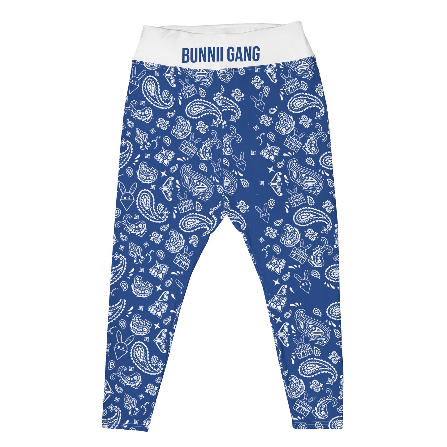 BUNNII GANG "BLUE BANDANA" Plus Size Leggings