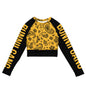 BUNNII GANG "YELLOW BANDANA" Long-Sleeve Crop Top