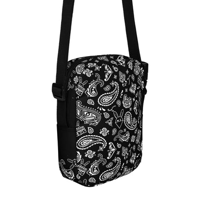 BUNNII GANG - Black Bandana Crossbody Bag