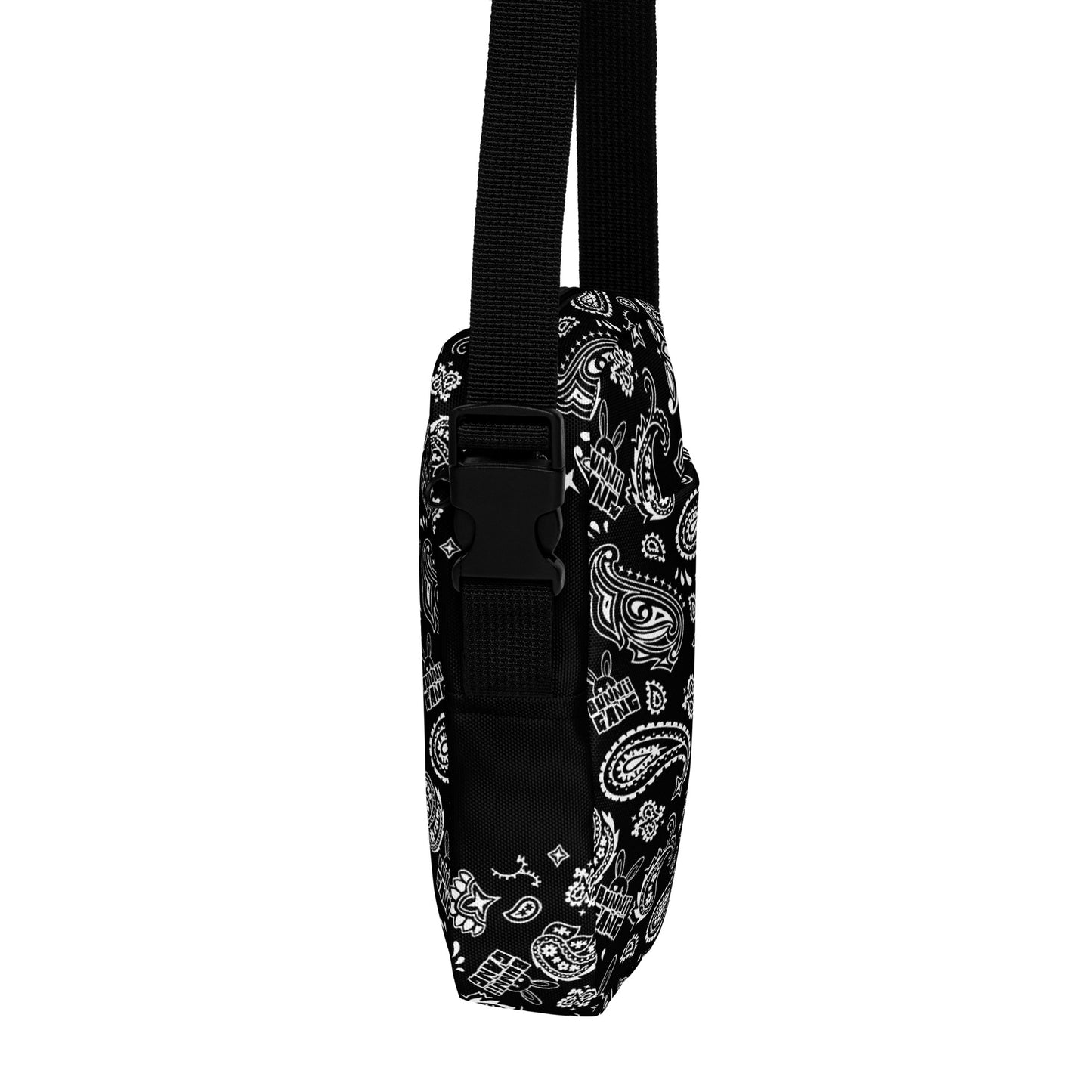 BUNNII GANG - Black Bandana Crossbody Bag