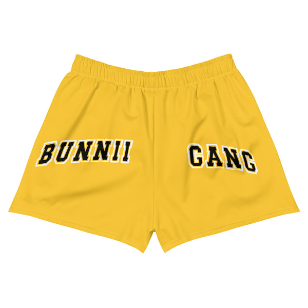 BUNNII GANG "TEAM BUNNII" Yellow Athletic Shorts