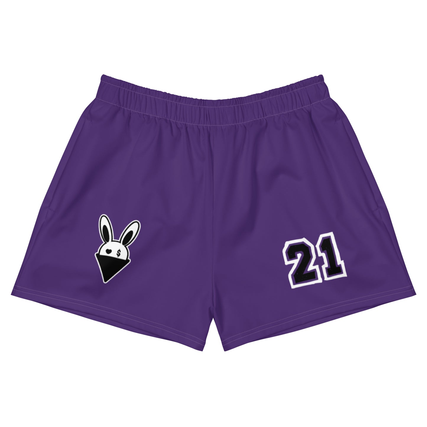 BUNNII GANG "TEAM BUNNII" Purple Athletic Shorts
