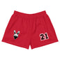 BUNNII GANG "TEAM BUNNII" Red Athletic Shorts
