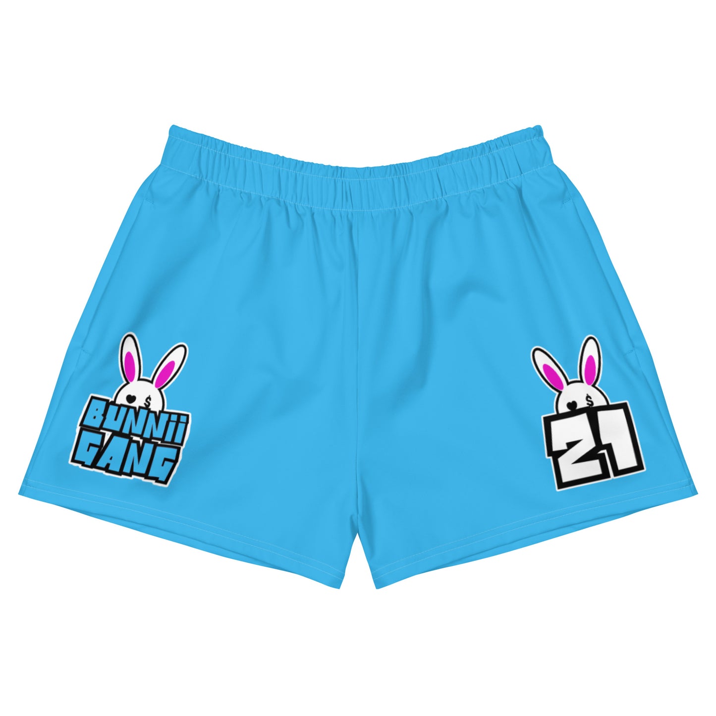 BUNNII GANG "TEAM BUNNII" SKY BLUE Athletic Shorts