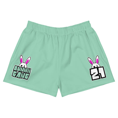 BUNNII GANG "TEAM BUNNII" MINT Athletic Shorts
