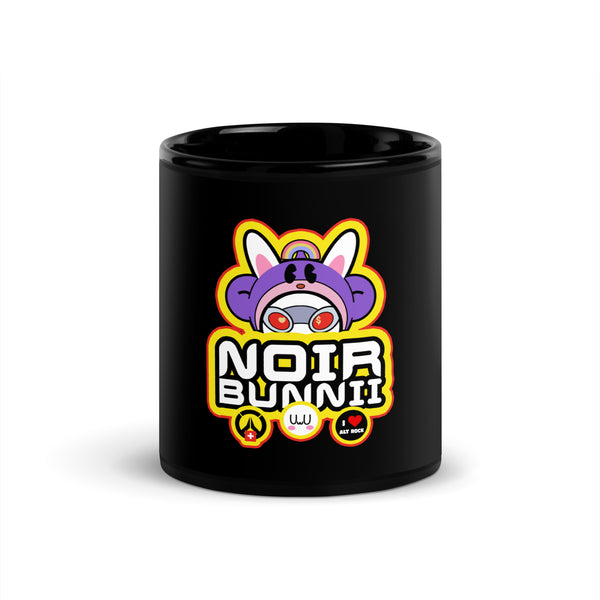 NOIR BUNNII - Black Glossy Mug