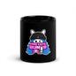 MAD CUTE BUNNII - Black Glossy Mug