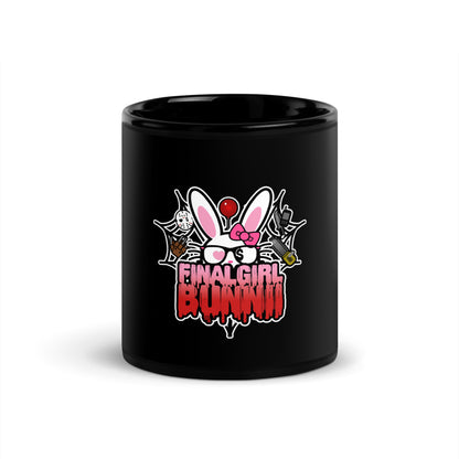 FINAL GIRL BUNNII - Black Glossy Mug