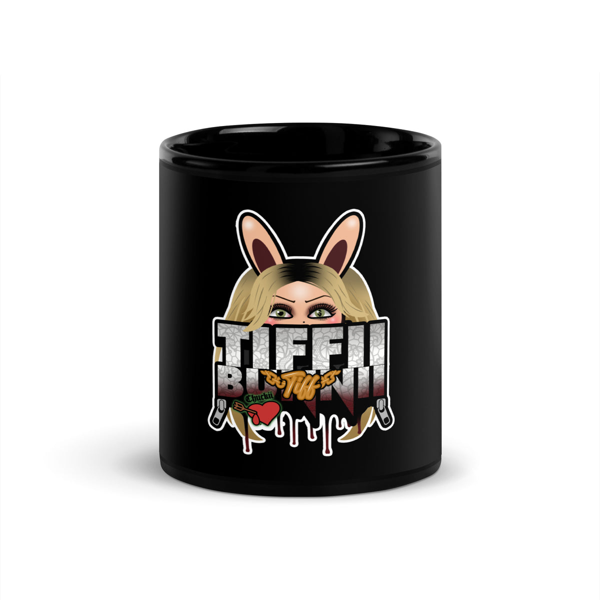 BUNNII GANG "TIFFII BUNNII" Glossy Mug
