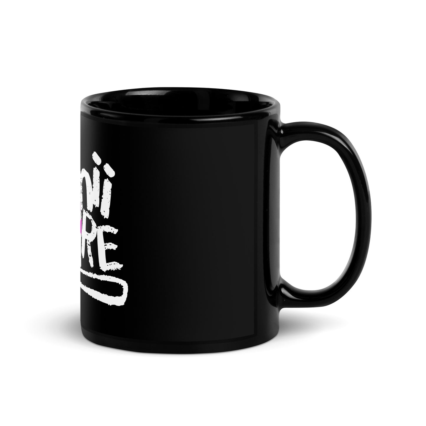 BUNNII GANG "BUNNII BY NATURE" Black Glossy Mug