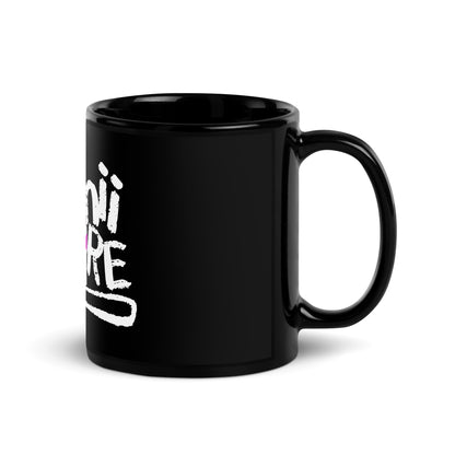 BUNNII GANG "BUNNII BY NATURE" Black Glossy Mug