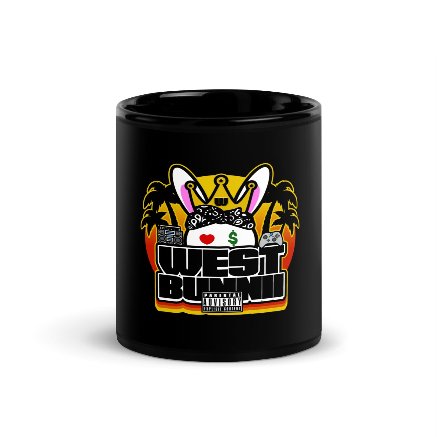 BUNNII GANG "WEST BUNNII" Glossy Mug