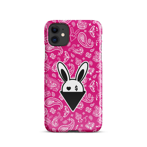 BUNNII GANG "PINK BANDANA" Snap case for iPhone®