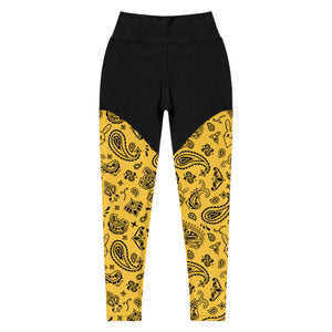 BUNNII GANG "YELLOW BANDANA" Sports Leggings