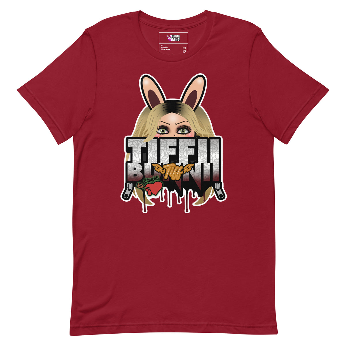 BUNNII GANG "TIFFII BUNNII" Unisex t-shirt