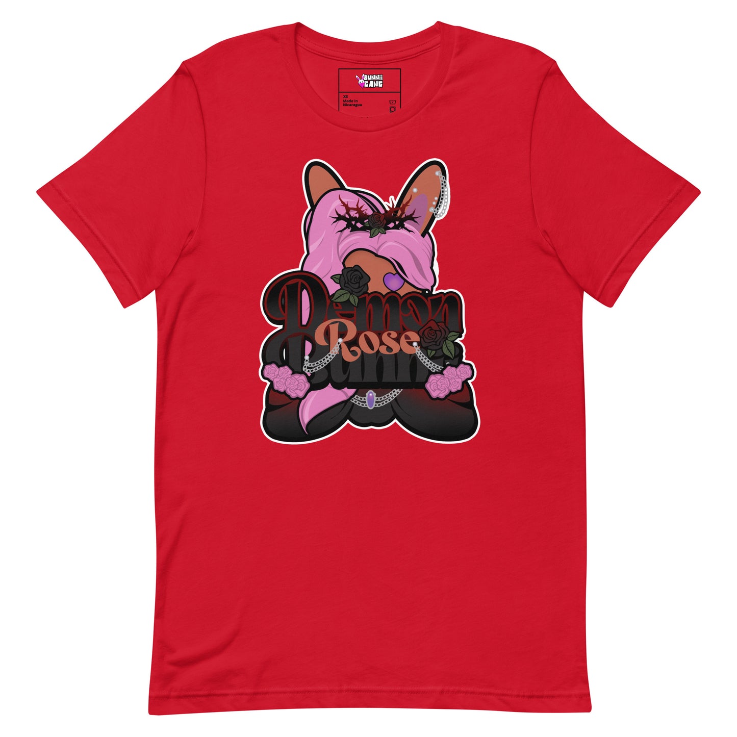 DEMON ROSE BUNNII - Unisex t-shirt